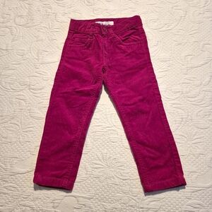 Chalk girls size 2-3 years syretch corduroy pants, adjustable waist VVGUC